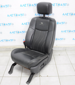 Driver's seat Infiniti JX35 QX60 13-15 with airbag, electric, leather black, headrest with monitor