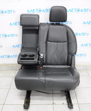 Rear seat left Infiniti JX35 QX60 13-13 heated, leather black