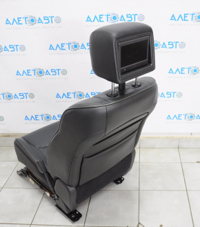 Passenger seat Infiniti JX35 QX60 13-15 with airbag, electric, leather black, headrest with monitor