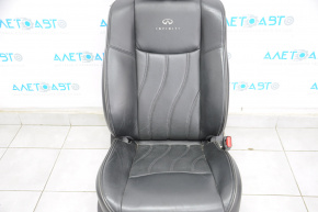 Passenger seat Infiniti JX35 QX60 13-15 with airbag, electric, leather black, headrest with monitor