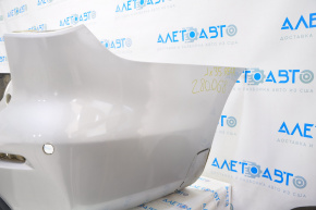 Bare rear bumper Infiniti JX35 QX60 13-15 pre-restoration for parking sensors, silver