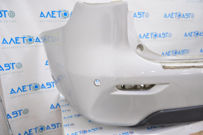 Bare rear bumper Infiniti JX35 QX60 13-15 pre-restoration for parking sensors, silver
