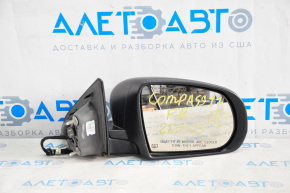 Right side mirror complete Jeep Compass 17-24 2+3 pins, heated, structure