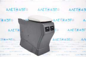 Console central armrest Lexus RX350 RX450h 10-10 black with gray, scratch, cracks on leather