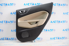 Door trim card rear right Ford Fiesta 11-19 black-gray insert, for dry cleaning