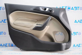 Door trim card front left Ford Fiesta 11-19 black-gray insert, scratches, for dry cleaning