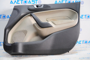 Door trim card front right Ford Fiesta 11-19 black-beige insert, for dry cleaning
