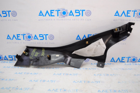 Rear pillar trim lower right Ford Fiesta 11-19 4d black, guide break