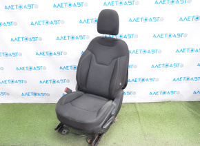 Driver's seat Jeep Compass 17-21 without airbag, mechanical, cloth black, for cleaning, def zippers
