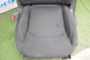 Driver's seat Jeep Compass 17-21 without airbag, mechanical, cloth black, for cleaning, def zippers