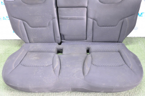 Rear row of seats 2nd row Jeep Compass 17-18 cloth black, for cleaning