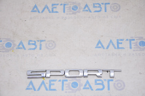 Emblem inscription SPORT tailgate Jeep Compass 17-24 chrome