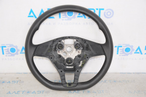 Bare steering wheel VW Jetta 15-16 USA black rubber, without overlay and buttons, broken fastening