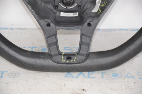 Bare steering wheel VW Jetta 15-16 USA black rubber, without overlay and buttons, broken fastening