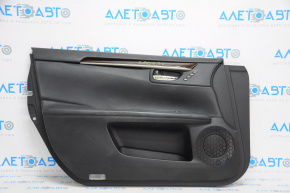 Door trim card front left Lexus ES300h ES350 13-15 leather black, leather defect
