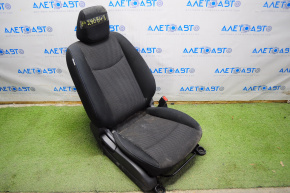 Passenger seat Nissan Leaf 13-13 without airbag, mechanical, heating, cloth black