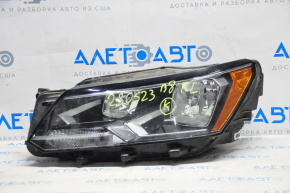 Headlight front left VW Passat b8 16-19 USA naked halogen