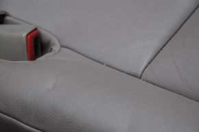 Seat 2 row left Toyota Sequoia 08-10 leather beige, scratches, worn