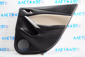 Door trim card rear right Mazda 6 14-15 Touring black, with gray leather insert