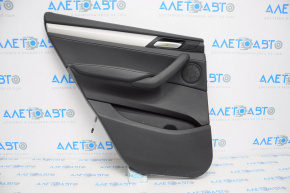 Door trim card rear left BMW X3 F25 11-17 leather black without curtain, scratches