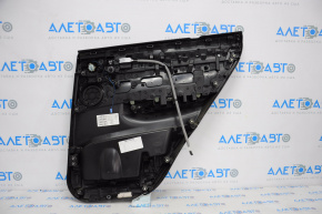 Door trim card rear left BMW X3 F25 11-17 leather black without curtain, scratches