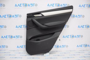 Door trim card rear right BMW X3 F25 11-17 leather black without curtain, scratches