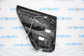 Door trim card rear right BMW X3 F25 11-17 leather black without curtain, scratches
