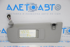 Left visor BMW X3 F25 11-17 gray