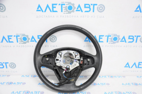 Steering wheel bare BMW X3 F25 11-17 leather black with heating, worn, scratches