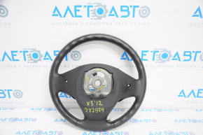 Steering wheel bare BMW X3 F25 11-17 leather black with heating, worn, scratches