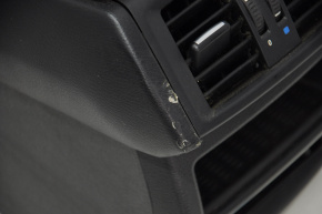 Central console armrest and cup holders BMW X3 F25 11-17 leather, black, scratches