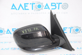Side mirror right complete BMW X3 F25 11-14 3 pins, black