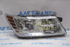 Headlight front right bare Dodge Journey 11-20 light, for polishing, broken