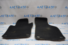 Set of floor mats VW Passat b7 12-15 USA black cloth, torn, for dry cleaning