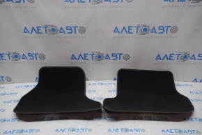 Set of floor mats VW Passat b7 12-15 USA black cloth, torn, for dry cleaning