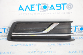Front bumper grille side right VW Passat b8 16-19 USA without fog lights, pokes on chrome