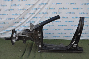 Front left quarter Chevrolet Volt 16 - black, with central pillar, dented gun nose, dented upper pillar