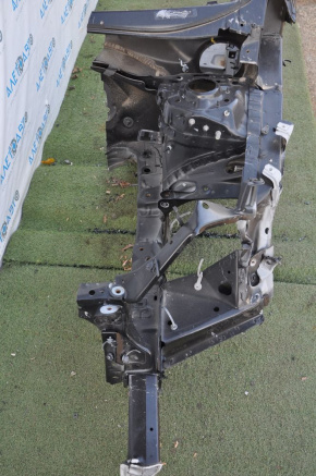 Front left quarter Chevrolet Volt 16 - black, with central pillar, dented gun nose, dented upper pillar