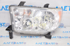Headlight front left Toyota Sequoia 08-17 naked