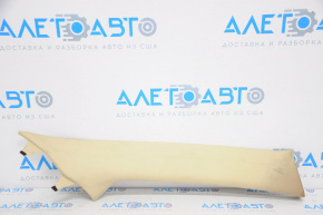 Front pillar trim upper right Toyota Highlander 14-19 beige, for dry cleaning