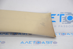 Front pillar trim upper right Toyota Highlander 14-19 beige, for dry cleaning