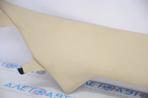 Front pillar trim upper right Toyota Highlander 14-19 beige, for dry cleaning