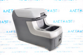 Console central rear armrest Toyota Sequoia 08-10 leather gray break crepe and handles, scratches