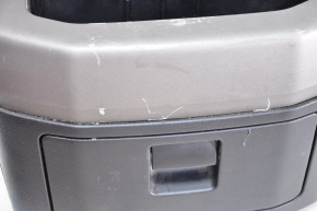 Console central rear armrest Toyota Sequoia 08-10 leather gray break crepe and handles, scratches