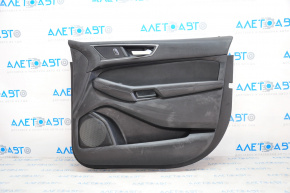 Door trim card front right Ford Edge 15-18 black, leather, leather defect
