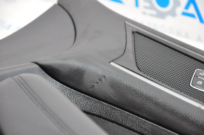 Door trim card front right Ford Edge 15-18 black, leather, leather defect