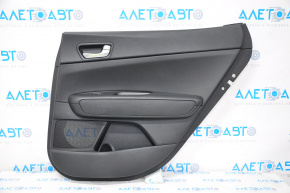 Door trim card rear right Kia Optima 16-18 black with black insert leather, armrest leather, scratches