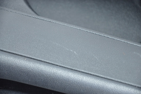 Door trim card rear right Kia Optima 16-18 black with black insert leather, armrest leather, scratches