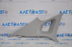 Rear pillar trim left Kia Optima 16-20 gray, broken fastener, plastic turned white