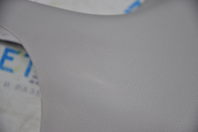 Rear pillar trim left Kia Optima 16-20 gray, broken fastener, plastic turned white